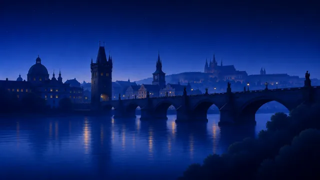 Bridge wallpaper: Charles Bridge   dark